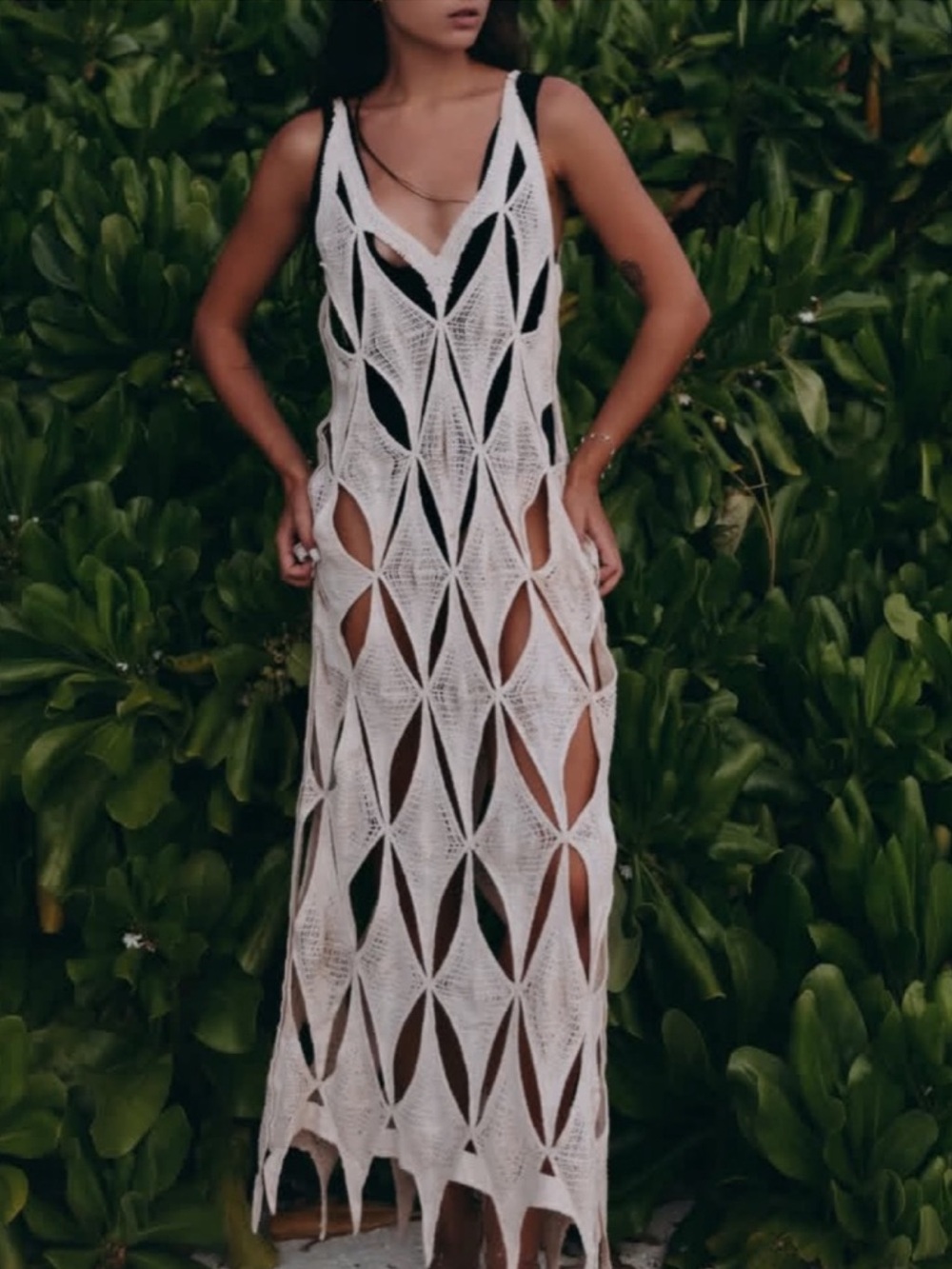 Zara Crochet Maxi Cover-Up Dress